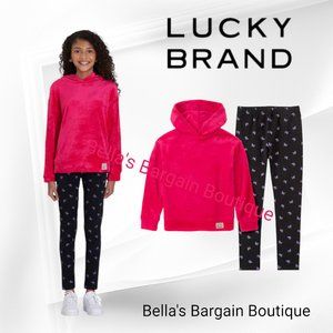 Lucky Brand Youth Plush Top and Legging Set Size L (14/16) NWT
